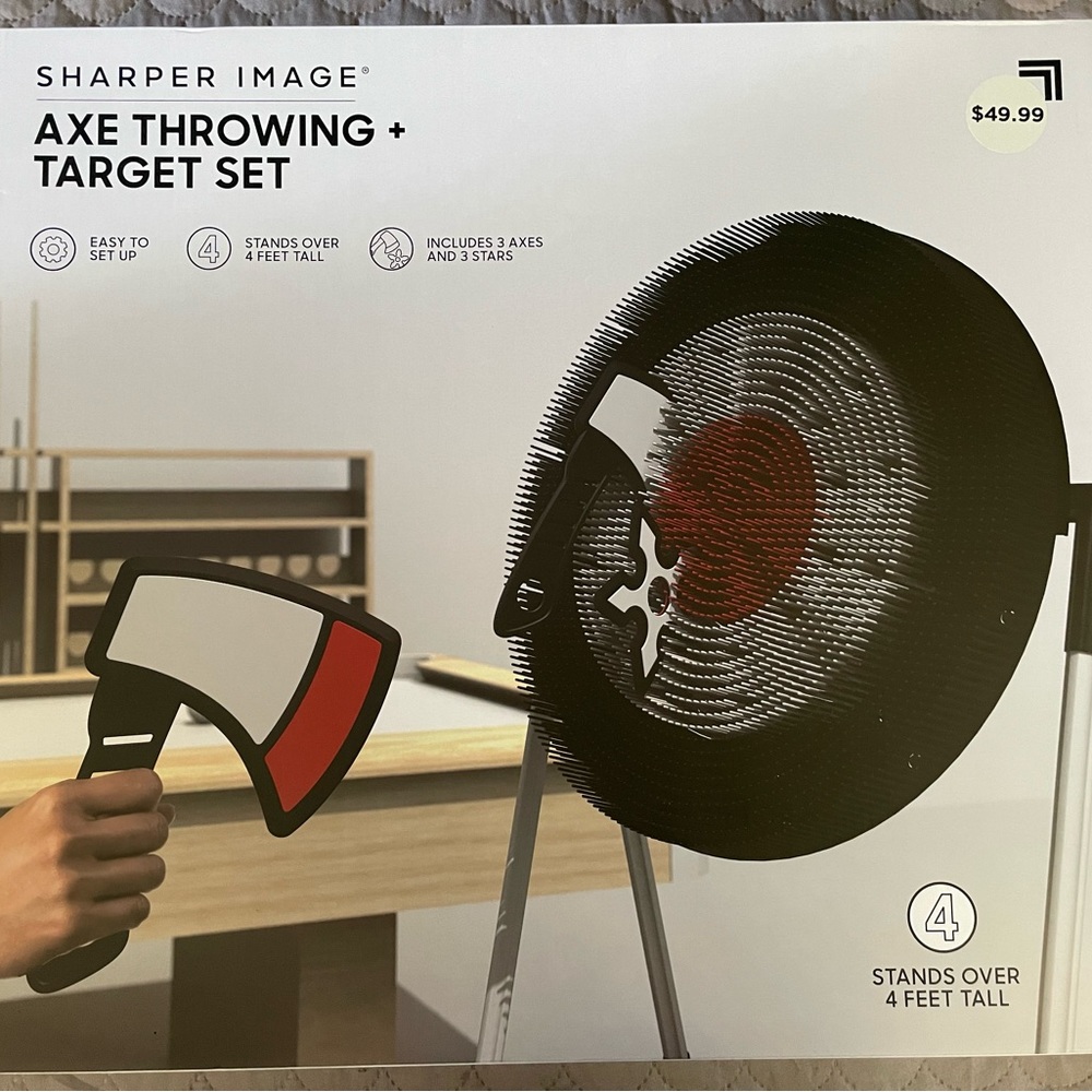 Axe Throwing Target 2 Set Games 4Ft Tall Indoor Outdoor